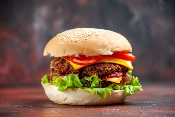 Chicken Burger with fries